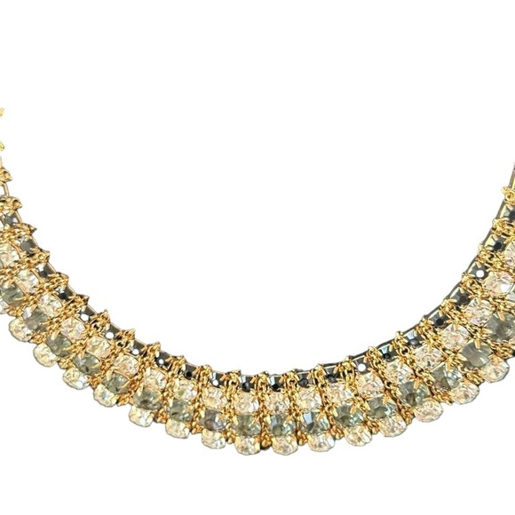 Crystal Embedded Necklace with Stud Earrings - Picture 5 of 5